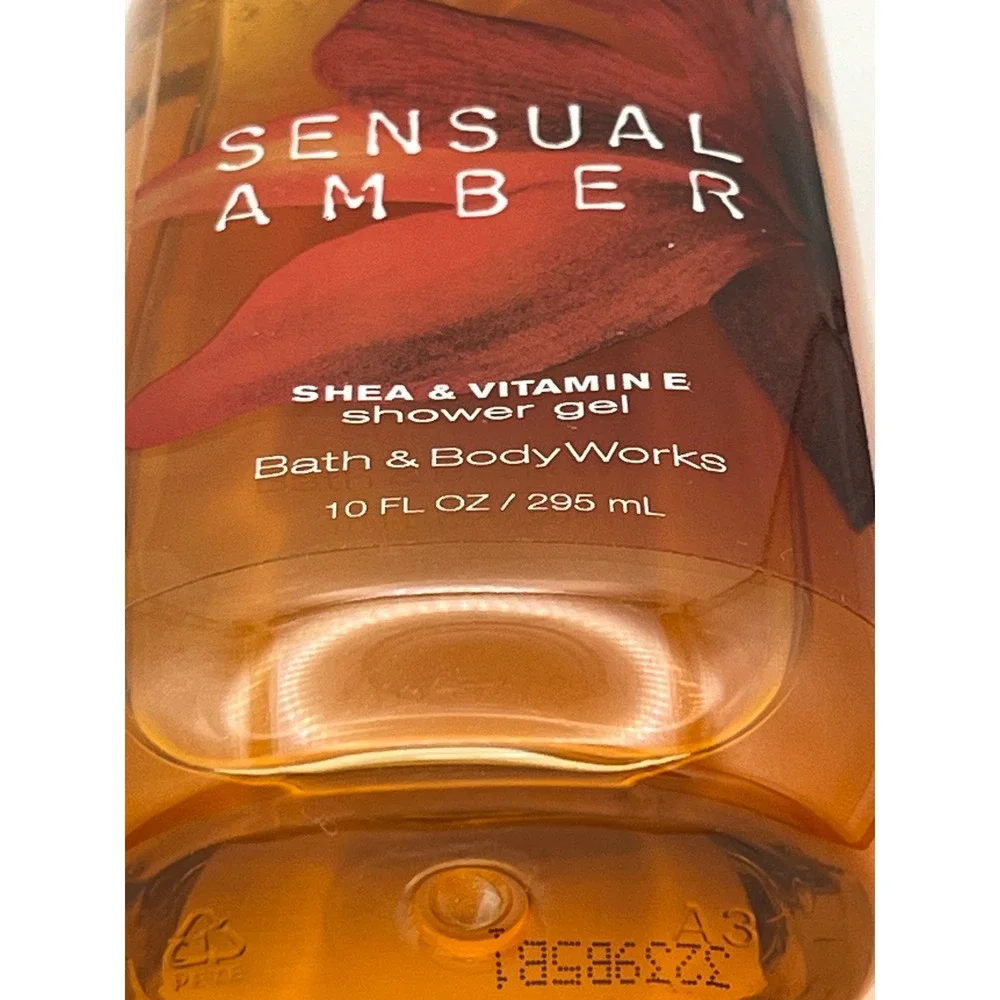 Bath & Body Works Sensual Amber Shower Gel 10oz Signature Collection  Vitamin E